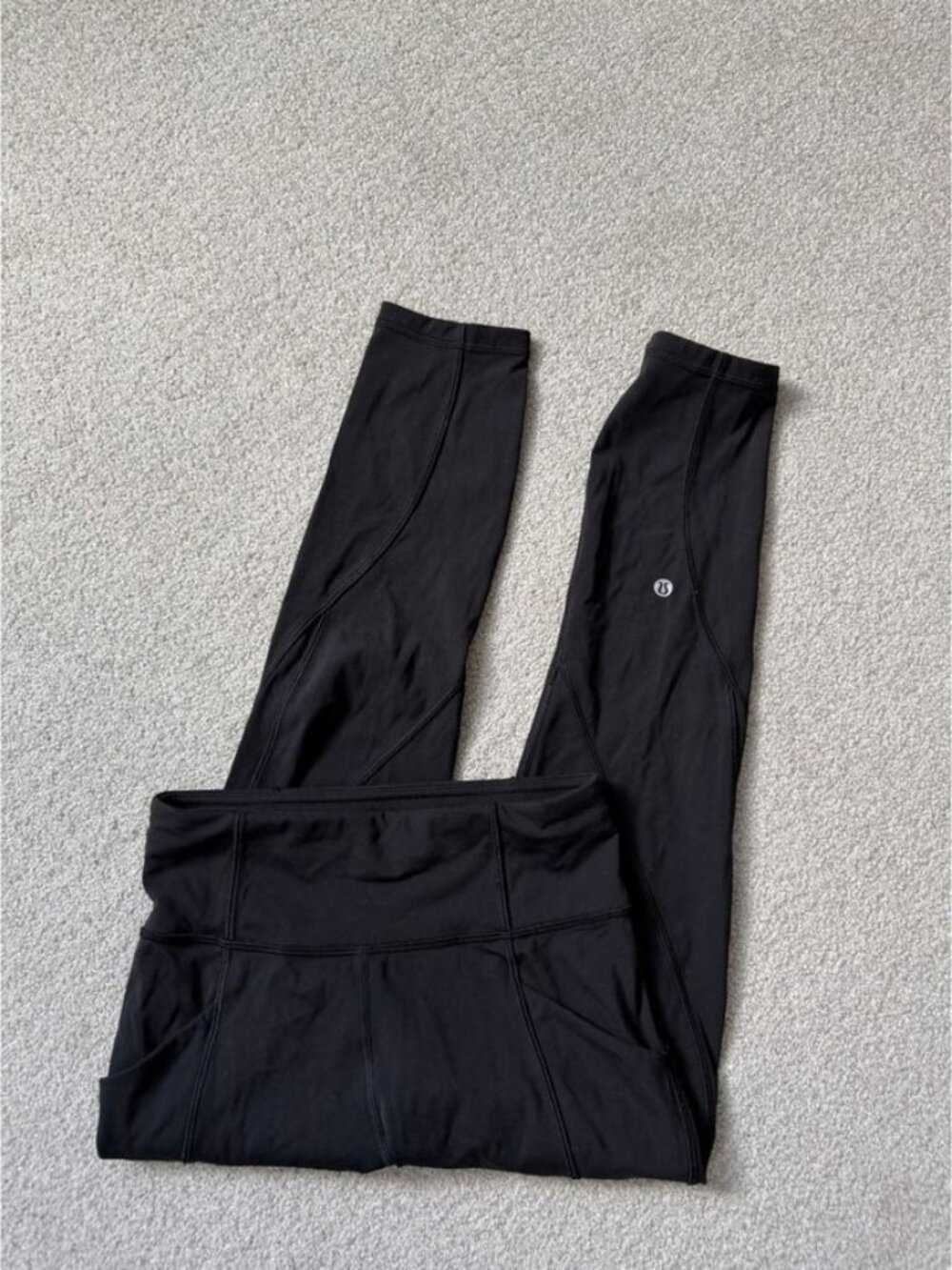 Lululemon Size 4 Time To Sweat Crop 23" Black Leggings W6BA0S